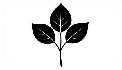 Black leaves on a stem