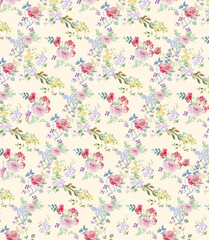 Textile Design Motif Flower