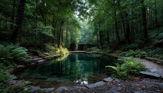 Tranquil forest pool (1)