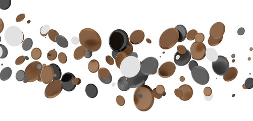  Multicolored confetti on white