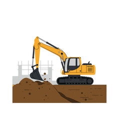 Three construction workers, one woman and two men, wearing safety gear, examine a building blueprint.