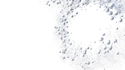 Abstract image of bubbles rising in water. Perfect for beauty, spa, or clean product backgrounds.