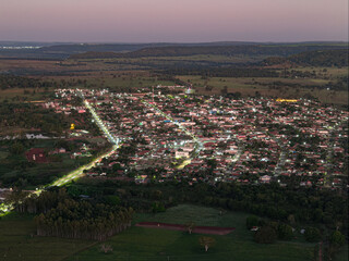 Itaja, Goias, Brazil - 05 02 2024: small town of Itaja in the interior of Goias during the morning