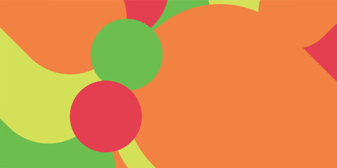 Abstract vibrant geometric shapes background