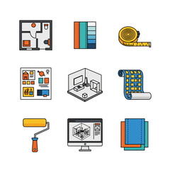 Stunning interior design elements for professional home renovation projects and creative graphic needs