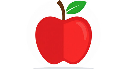 Fototapeta premium red apple on white background
