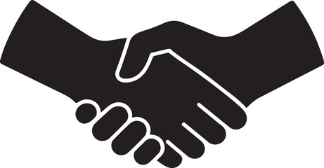Handshake Vector Art, Handshake Silhouette
