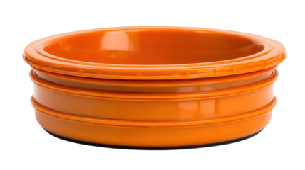 Collapsible Dog Bowl background isolated on a Transparent background, PNG file.