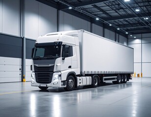 Fototapeta premium truck logistics mock up