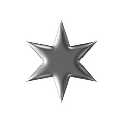 Abstract Star PNG with Transparent Background – Monochrome Radial Burst Shape for Modern UI, Bold Graphics, Web Design, and Digital Artwork