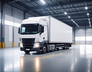 Fototapeta premium truck logistics mock up