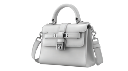 Designer Handbag background isolated on a Transparent background, PNG file.