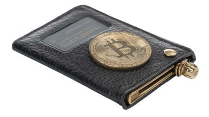 Digital Currency Wallet for Smartphone background isolated on a Transparent background, PNG file.