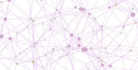 Abstract background with connected dots and lines. Network, technology, connection concept.