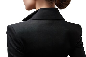 Elegant black jacket highlighting a sophisticated style in a minimalist setting