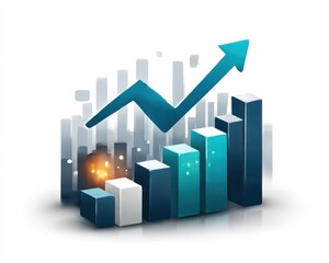 Growing graph with upward trend