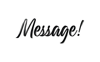 Message text black and write background 