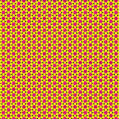 A seamless retro pink polka dot pattern, perfect for a vintage fabric design or colorful wallpaper texture