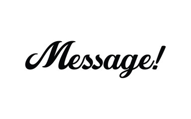 Message text black and write background 