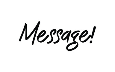 Message text black and write background 