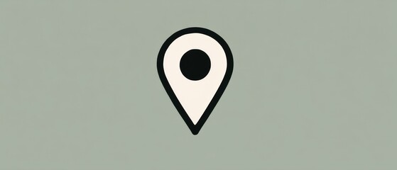Simple location marker icon