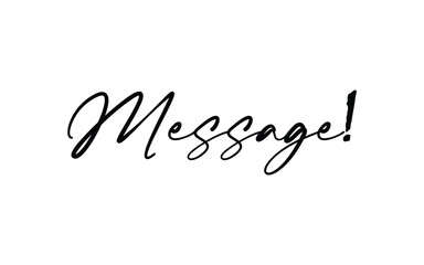 Message text black and write background 