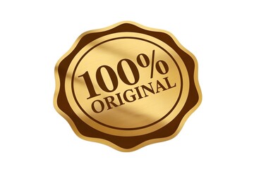 Stunning golden seal guarantees 100% original product quality and authenticity for your brand.