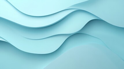 Obraz premium Solid pastel blue background with soft shadows