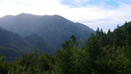 Wonderful mountains in Madeira, Portugal.