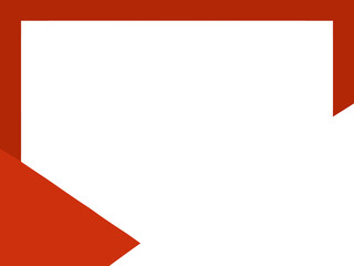 Design banner red white blank background 