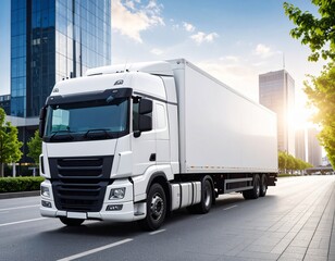 truck logistics mock up