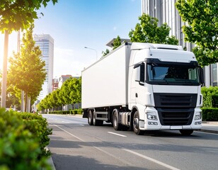 truck logistics mock up