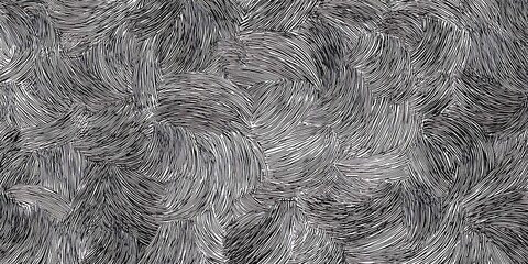 Abstract organic pattern with black and white swirls and lines