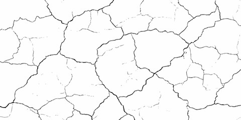 modern black and white scratch and cracks grunge texture dust and distressed wall pattern white background..

