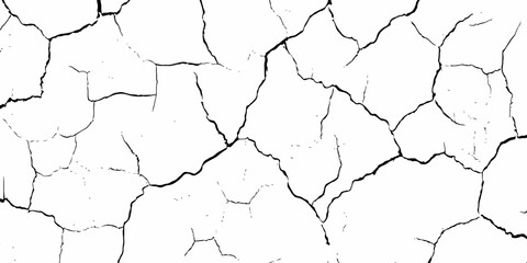 modern black and white scratch and cracks grunge texture dust and distressed wall pattern white background..

