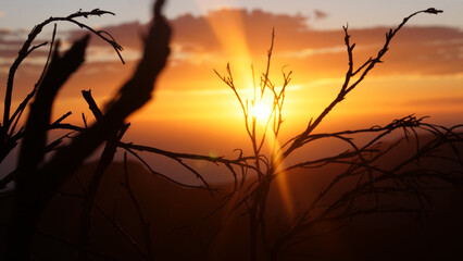 A beautiful sunset in Madeira, on top of the "Pico Ruivo".
