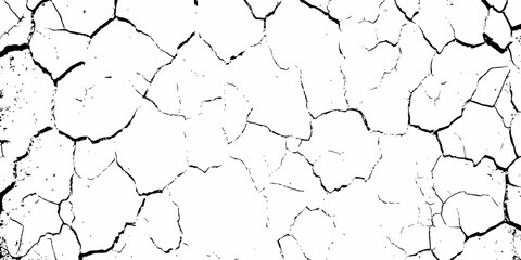 modern black and white scratch and cracks grunge texture dust and distressed wall pattern white background..


