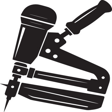 Nail Gun Silhouette