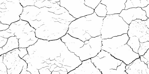 modern black and white scratch and cracks grunge texture dust and distressed wall pattern white background..

