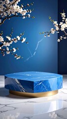 Minimalist Podium Background for Product Display – Modern 3D Stand on Neutral Backdrop