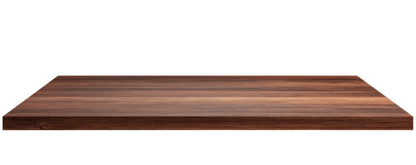 Dark brown wooden tabletop against black background