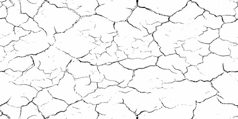 modern black and white scratch and cracks grunge texture dust and distressed wall pattern white background..

