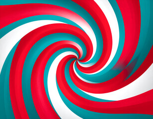 Abstract Red White And Blue Green Spiral Swirl Background