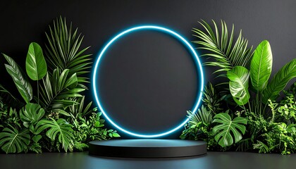 Minimalist Podium Background for Product Display – Modern 3D Stand on Neutral Backdrop