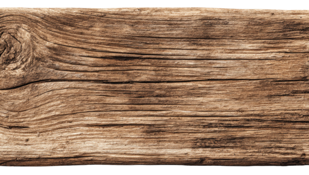 Close-up of weathered, horizontal wood plank