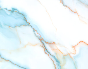 Blue White Gold Marble Texture Background