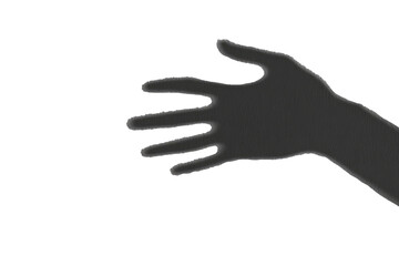 Obraz premium Silhouetted outstretched hand