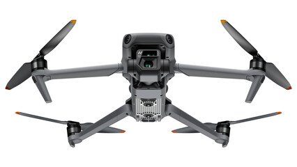Drone vector illustration with 4K high definition camera and video recording for aerial filming and photography (updated version)