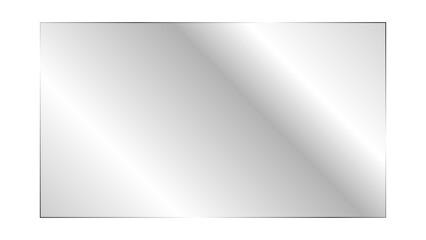 Transparent shiny glass panel. Clear glossy glass plate with realistic light glare and reflection, suitable for laptop, TV screen or display mockups. PNG transparent background.