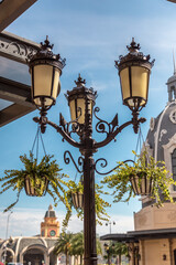 street lamp in the city